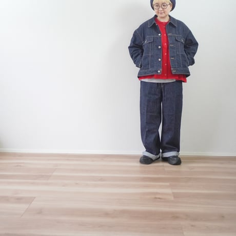 ＊ユニセックス＊pétrole-ペトロール- by amne-アンヌ- NEP DENIM new big jeans / amn-PT-049 / Indigo