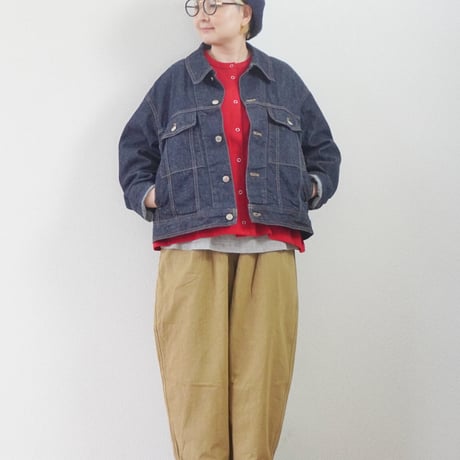 ＊ユニセックス＊pétrole-ペトロール- by amne-アンヌ- NEP DENIM typeⅢ jacket / amn-BL-023 / Indigo