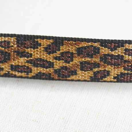 ＊ユニセックス＊Bison Designs -バイソンデザインズ- LINX Nylon Web Belt 19mm/レオパード