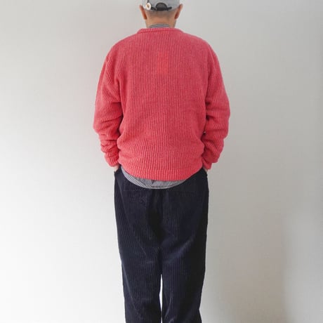 ＊ユニセックス＊ eyya boucle utility crew knit ／ピンク