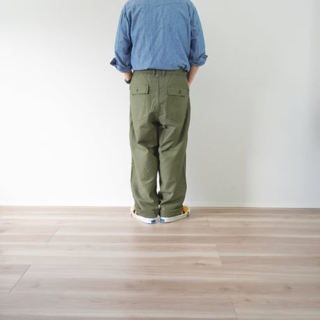 2色＊ユニセックス＊ORDINARY FITS-オーディナリーフィッツ-JAMES FATIGUE BACK SATIN 101J-02