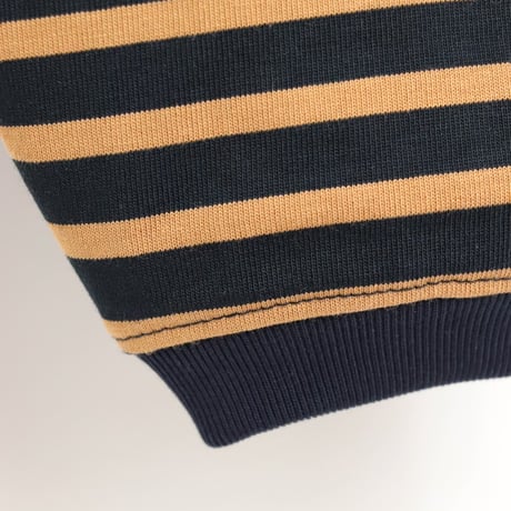 ＊ユニセックス＊amne-アンヌ-TWISTED BORDER long sleeve tee / amn-CS-099 / Navy_Camel