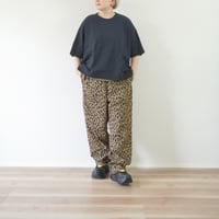 ３色＊ユニセックス＊TIGRE BROCANTE-ティグルブロカンテ-コットンナイロンレオパードタゴサクロングパンツ