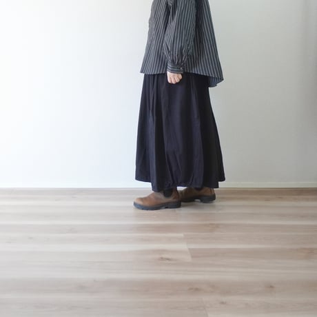 ＊2色／レディース＊ TIGRE BROCANTE -ティグルブロカンテ- 6オンスデニム バレルロングスカート