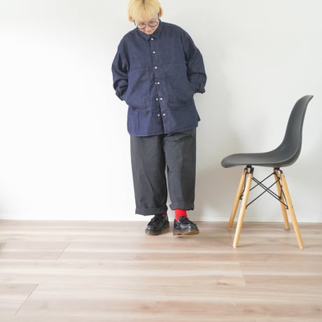 ユニセックス＊pétrole-ペトロール- by amne-アンヌ- 8DENIM farm shirts / Indigo /amn-SH-060