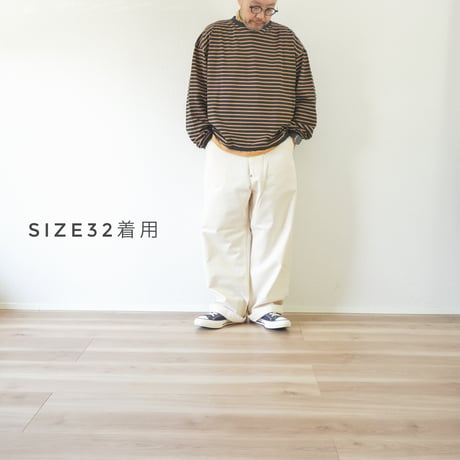 ＊ユニセックス＊ORDINARY FITS-オーディナリーフィッツ-BELL PANTS / エクリュ
