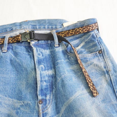 ＊ユニセックス＊Bison Designs -バイソンデザインズ- LINX Nylon Web Belt 19mm/レオパード