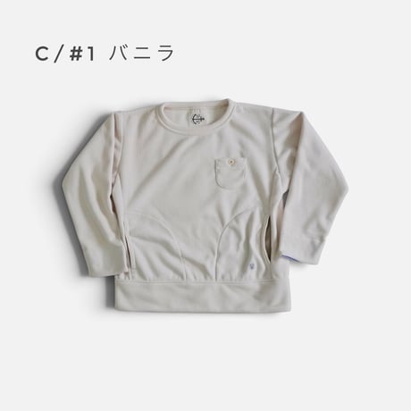 3色＊レディース＊快晴堂 HAYATE 軽くあたたかいインナーフリース 裾釦クルーネックプルオーバー 品番：63C-58