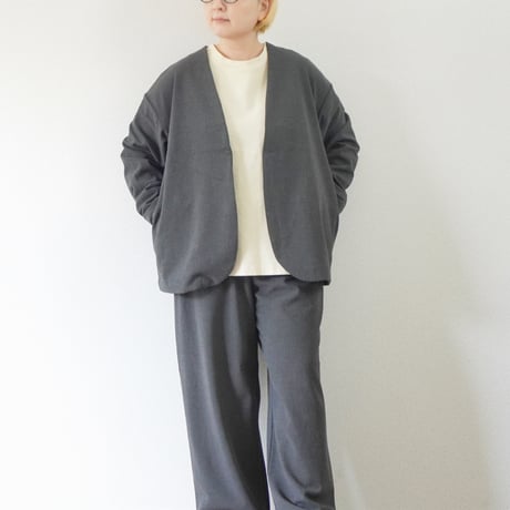 ＊レディース＊prit-プリット-  30/2ツイルストレッチ裏起毛 トッパーカーディガン／P80747