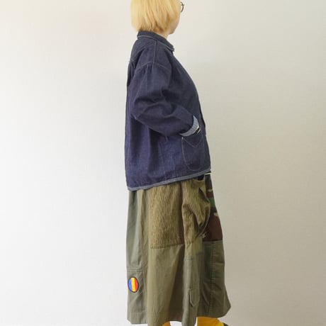 ＊レディース＊快晴堂-かいせいどう- Girl’s マルチシーズン7オンスデニム 羽織カバーシャツ 63S-21