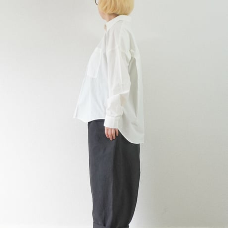 2色＊レディース＊Linen ya-リネンヤ-スモールカラーブラウス