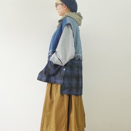 ユニセックス＊masterkeyt-マスターキー-CLOAK-VEST / #BLU