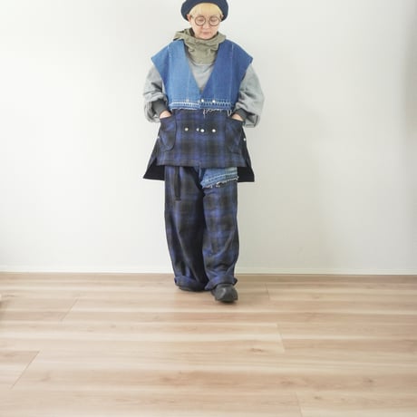 ユニセックス＊masterkeyt-マスターキー-CLOAK-VEST / #BLU