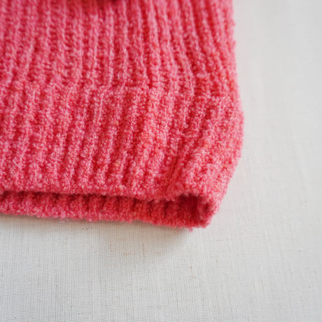 ＊ユニセックス＊ eyya boucle utility crew knit ／ピンク