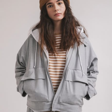 ＊ユニセックス＊amne-アンヌ- WARM GABARDINE useful blouson amn-BL-024／Heather