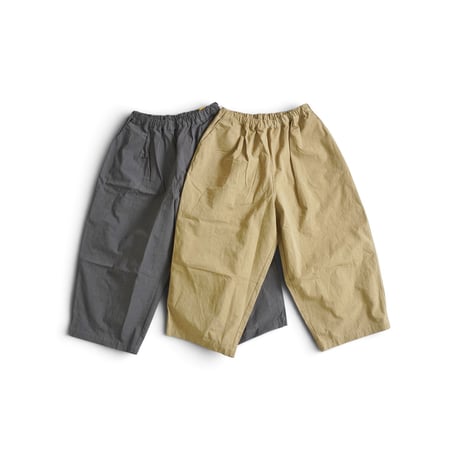 ＊レディース＊Linenya-リネンヤ-CORDURA®︎ 天日干しワッシャー タックワイドパンツ/ベージュとチャコール