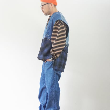 ユニセックス＊masterkeyt-マスターキー-CLOAK-VEST / #BLU