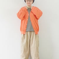 ユニセックス＊eyya-エイヤ-cotton boucle yarn cardigan / フラミンゴ