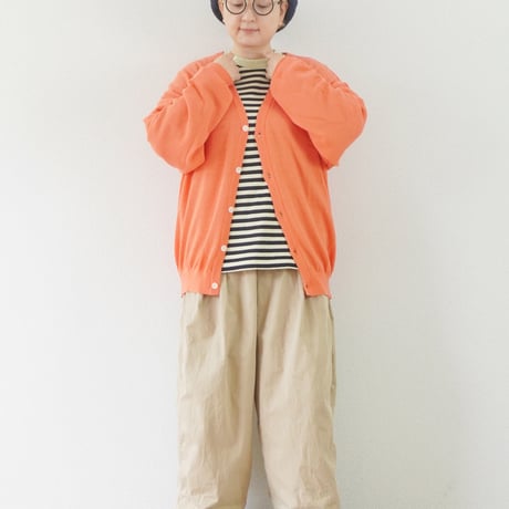 ユニセックス＊eyya-エイヤ-cotton boucle yarn cardigan / フラミンゴ