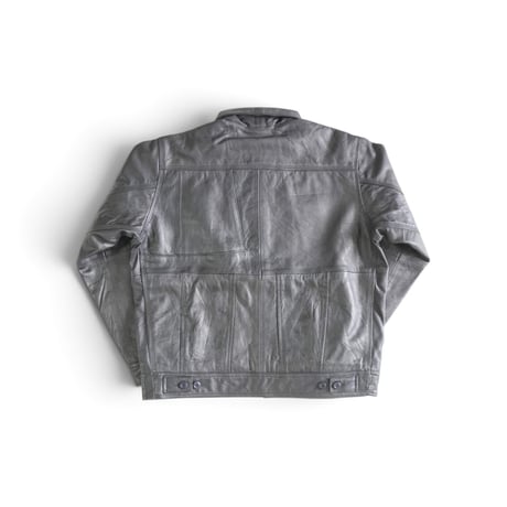 ＊ユニセックス＊YOUSED-ユーズド-LEATHER SPORTS JACKET リメイクレザージャケット / ブラック