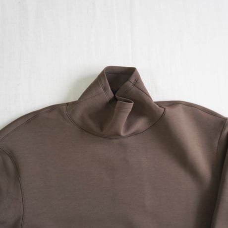 2色＊ユニセックス＊LA MOND-ラモンド-DOUBLE AIR KNIT HIGH NECK SWEAT/LM-C-211-DT