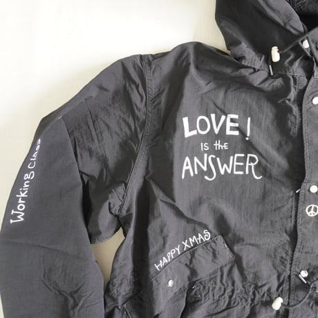 ＊ユニセックス＊[THRIFTY LOOK] DOODLE SNOW PARKA / BLACK