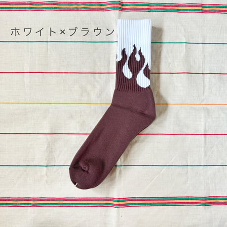 ＊goods＊TONNYSOCKS（トニーソックス） Pile Socks Flames（パイルソックス フレイム）