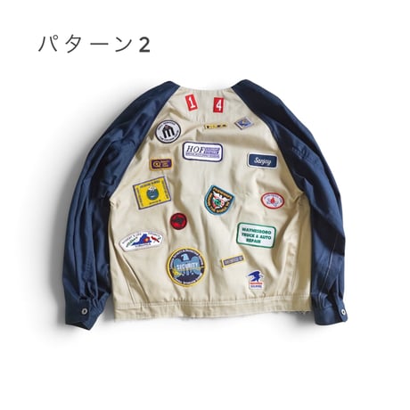 ＊ユニセックス＊masterkey-マスターキー- MK27A-O-06-1 STIR-PATCH-JK パッチ付きノーカラージャケット
