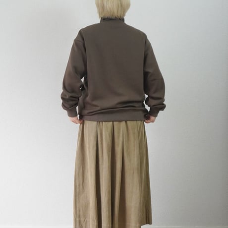 2色＊ユニセックス＊LA MOND-ラモンド-DOUBLE AIR KNIT HIGH NECK SWEAT/LM-C-211-DT
