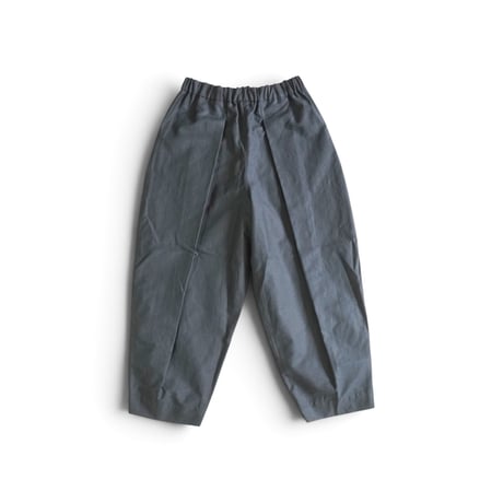 レディース＊結-ゆい-COTTON/LINEN BACK SATIN WIDE TUCK EASY TROUSERS /YWTEP-004/ブラック