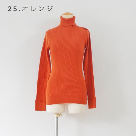 ＊7色・レディース＊DAYS Basic-デイズ ベーシック- ランダムテレコタートルネック