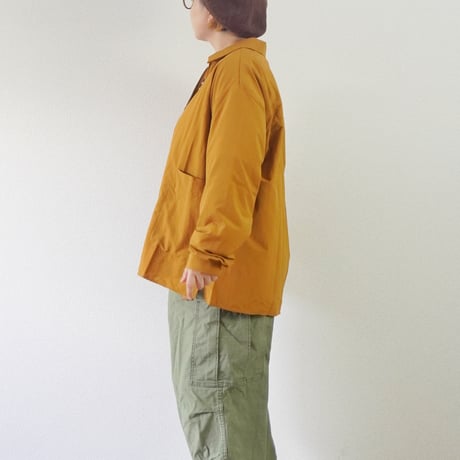 ＊ユニセックス＊amne-アンヌ-NYLON zip park shirts / amn-SH-058 / Gold