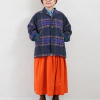 ＊ユニセックス＊ SLOWHANDS -スローハンズ- Wool Check Shawl 3B Jacket ／ネイビー