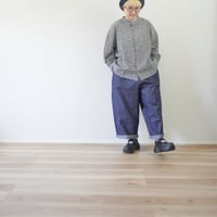 ＊レディース＊Linenya-リネンヤ-4.5ozデニム タックワイドパンツ / インディゴ