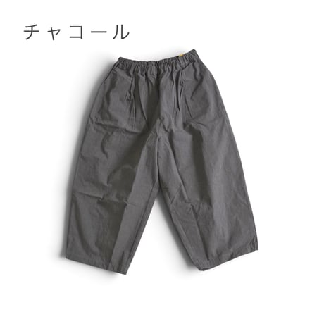 ＊レディース＊Linenya-リネンヤ-CORDURA®︎ 天日干しワッシャー タックワイドパンツ/ベージュとチャコール