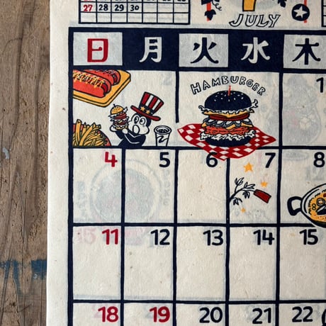 ＊goods＊ TIGRE BROCANTE -ティグルブロカンテ- 2027年カレンダー “TABLE”