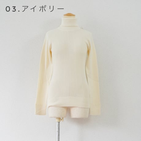 ＊7色・レディース＊DAYS Basic-デイズ ベーシック- ランダムテレコタートルネック