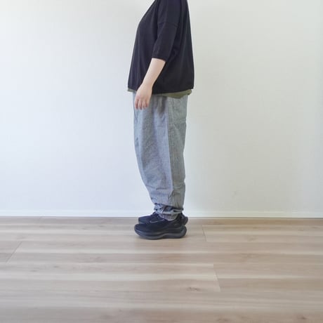 2色＊レディース＊Linen ya -リネンヤ- コットンシルク ジョガーパンツ