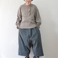 2色＊レディース＊ ASCOT by yim -アスコット バイ イム- 新潟シャーリングチェック フリルプルオーバーシャツ