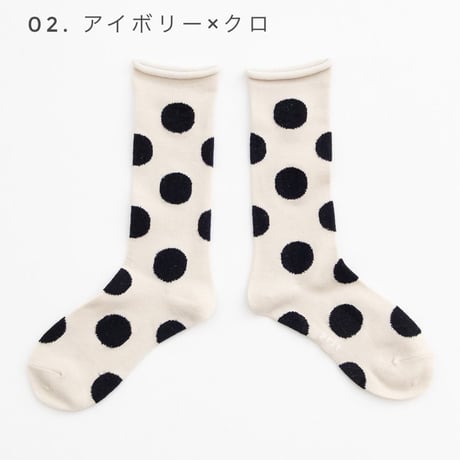 ５色＊レディース＊prit -ドットソックス (P00763)