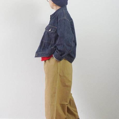 ＊ユニセックス＊pétrole-ペトロール- by amne-アンヌ- NEP DENIM typeⅢ jacket / amn-BL-023 / Indigo