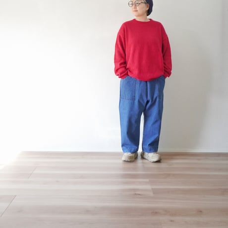 2色＊レディース＊ TIGRE BROCANTE -ティグルブロカンテ- 10オンスデニム ミャオ9分丈パンツ
