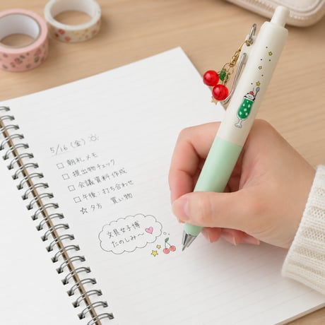 文具女子博で大人気のかょのこユニボールワンP　第三弾