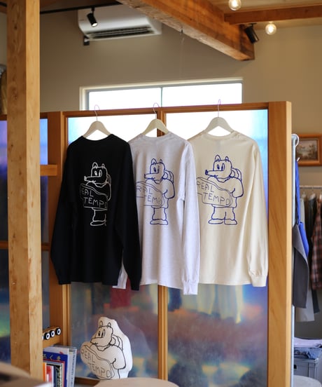【REALTEMPO ORIGINAL】 REAL TEMPO / Long Sleeve T-Shirt "SHOP LOGO" (ユニセックス)