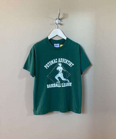 【USED】 90’s USA製 “BASEBALL LEAGUE” Print T-Shirt (ユニセックス)