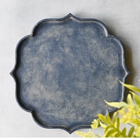 svale furniture/三木達也   稜花皿Φ280　〇蒔地白漆　  svf‐67