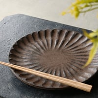 小澤基晴 /ブロンズそぎ7寸皿　OZ-23