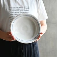 古谷製陶所　ゴス線/たわみパスタ皿・w205×d220　  FUR-56