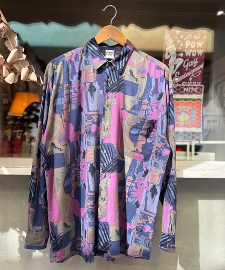 pink & purple crazy pattern shirt