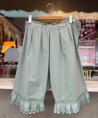 French antique cotton drawers mint dyed